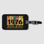 Vintager Gepäcktag 1976 Gepäckanhänger (Vorderseite (Horizontal))