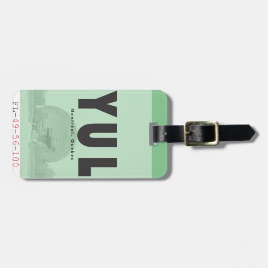 Vintager Gepäckträger Gepäckanhänger (Vorderseite horizontal)