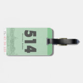 Vintager Gepäckträger Gepäckanhänger (Rückseite horizontal)