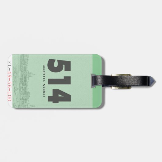 Vintager Gepäckträger Gepäckanhänger (Rückseite horizontal)