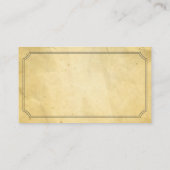 Vintager gerahmter alter Papierapotheker Visitenkarte (Rückseite)