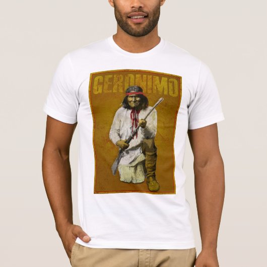 Vintager Geronimo - Apache-Inder T-Shirt (Vorderseite)