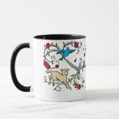 Vintager gescheckter Pfeifer Tasse (Links)