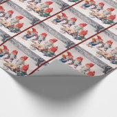 Vintager Geschenk-Lieferungs-Unfall Geschenkpapier (Ecke)