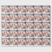 Vintager Geschenk-Lieferungs-Unfall Geschenkpapier (Flach)