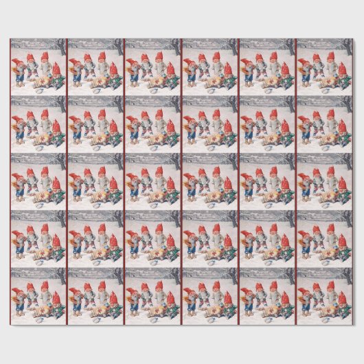 Vintager Geschenk-Lieferungs-Unfall Geschenkpapier (Flach)