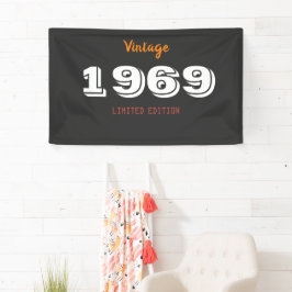 Vintager Geschenkbanner der Limited Edition 1969 - Banner