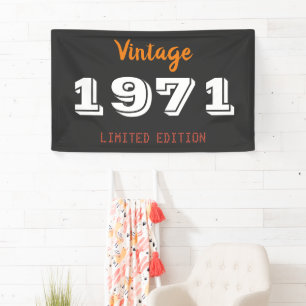Vintager Geschenkbanner der Limited Edition 1971 - Banner