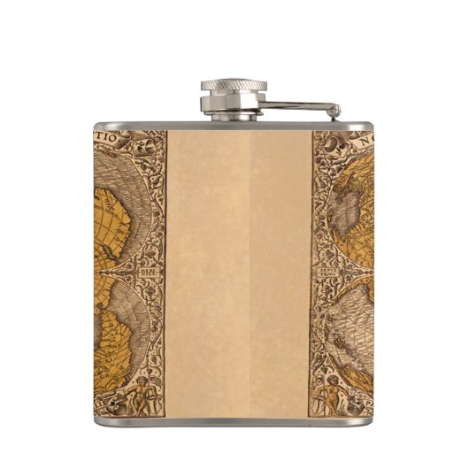 Vintager Geschichtsliebhaber der Alten Welt Flachmann (Rückseite)