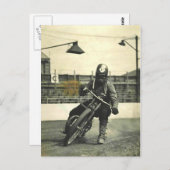 VINTAGER GESCHWINDIGKEIT. POSTKARTE (Vorne/Hinten)