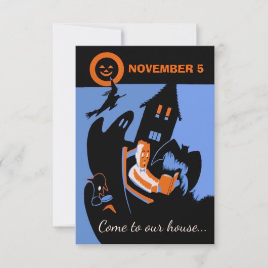 Vintager gespenstischer einladung (Vorderseite)