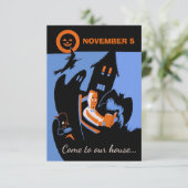 Vintager gespenstischer einladung (Stehend Vorderseite)