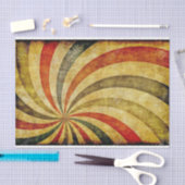 Vintager, gestörter Circus Karneval Streifen Multi Seidenpapier (Handwerk)