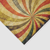 Vintager, gestörter Circus Karneval Streifen Multi Seidenpapier (Ausschnitt)