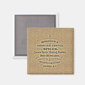 Vintager Getreidespeicher im Lebensmittelgeschäft Magnet (Vorderseite/Rückseite)