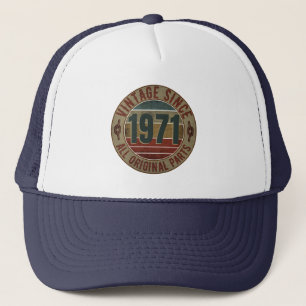 VINTAGER GIFT-TRUCKER-HAT 1971 TRUCKERKAPPE