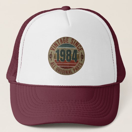 VINTAGER GIFT-TRUCKER-HAT 1984 TRUCKERKAPPE (Vorderseite)