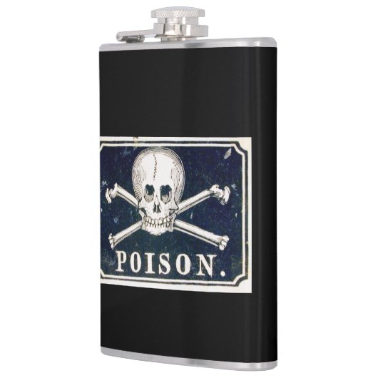 Vintager Giftkolben Flachmann (Links)