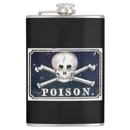 Vintager Giftkolben Flachmann (Vorderseite)