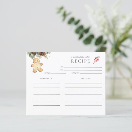 Vintager Gingerbrot-Keks Mann Holiday Baking (Stehend Vorderseite)