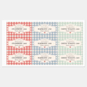 Vintager Gingham aus Liebe Jar Etiketten (Blatt)