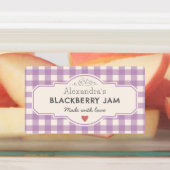 Vintager Gingham aus Liebe Jar Etiketten (Befestigt)