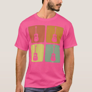 Vintager Gitarrist Retro Acoustic Gitarrist Musike T-Shirt