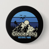 Vintager Glacier Bay-Nationalpark Button (Vorderseite)