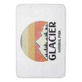Vintager Glacier-Nationalpark Badematte (Vorderseite Vertikal)