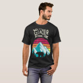 Vintager Glacier Nationalpark Bären Retro T-Shirt (Vorne ganz)
