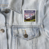 Vintager Glacier-Nationalpark Button (Beispiel)
