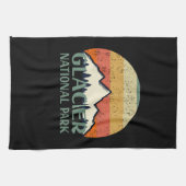 Vintager Glacier-Nationalpark Geschirrtuch (Horizontal)