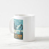 Vintager Glacier-Nationalpark Kaffeetasse (Vorderseite Links)