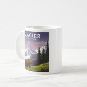 Vintager Glacier-Nationalpark Kaffeetasse (Vorderseite Links)