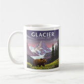 Vintager Glacier-Nationalpark Kaffeetasse (Links)