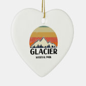 Vintager Glacier-Nationalpark Keramik Ornament (Rechts)