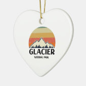 Vintager Glacier-Nationalpark Keramik Ornament (Links)