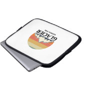 Vintager Glacier-Nationalpark Laptopschutzhülle (Vorne Knopf)