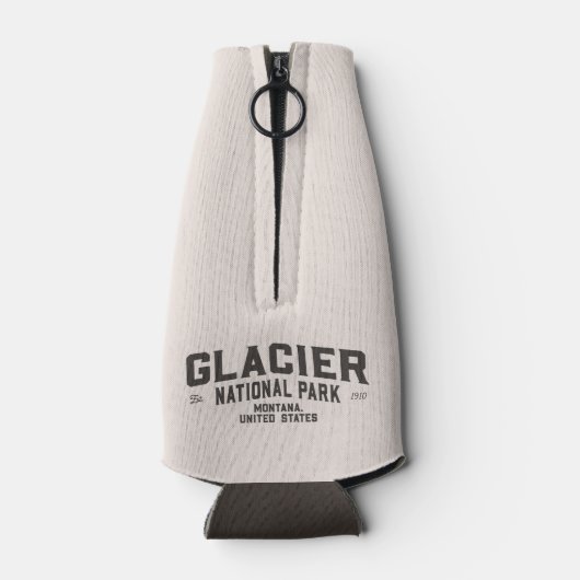 Vintager Glacier Nationalpark Locarno Flaschenkühler (Rückseite)