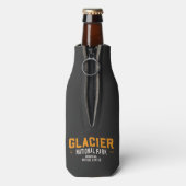 Vintager Glacier Nationalpark Locarno Flaschenkühler (Flasche Rückseite)