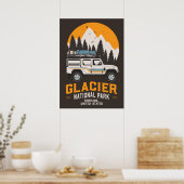 Vintager Glacier Nationalpark Locarno Poster (Küche)