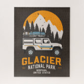 Vintager Glacier Nationalpark Locarno Puzzle (Vertikal)