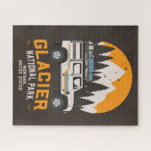 Vintager Glacier Nationalpark Locarno Puzzle (Horizontal)