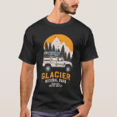 Vintager Glacier Nationalpark Locarno T-Shirt (Vorderseite)