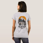 Vintager Glacier Nationalpark Locarno T-Shirt (Schwarz voll)