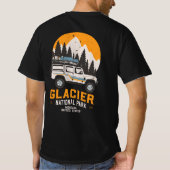 Vintager Glacier Nationalpark Locarno T-Shirt (Rückseite)