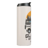 Vintager Glacier Nationalpark Locarno Thermosbecher (Nach links gedreht)