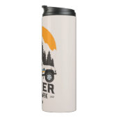 Vintager Glacier Nationalpark Locarno Thermosbecher (Nach rechts gedreht)