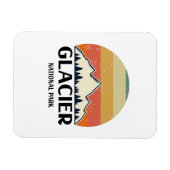 Vintager Glacier-Nationalpark Magnet (Horizontal)