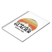 Vintager Glacier-Nationalpark Notizblock (Linke Seite)